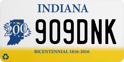 IN license plate 909DNK