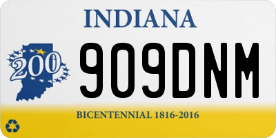IN license plate 909DNM