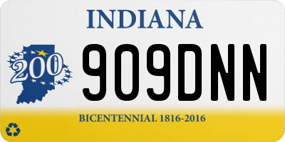 IN license plate 909DNN