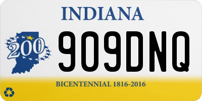 IN license plate 909DNQ