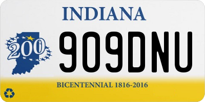 IN license plate 909DNU