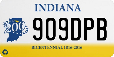 IN license plate 909DPB