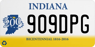 IN license plate 909DPG