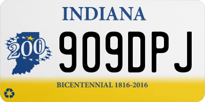 IN license plate 909DPJ