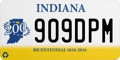 IN license plate 909DPM