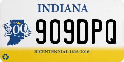 IN license plate 909DPQ