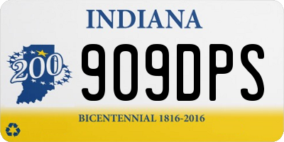 IN license plate 909DPS