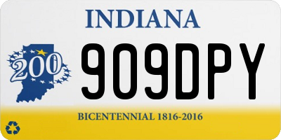 IN license plate 909DPY