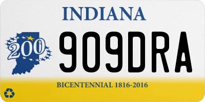 IN license plate 909DRA