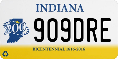 IN license plate 909DRE