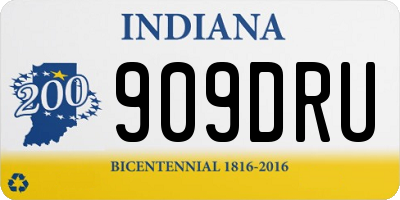 IN license plate 909DRU