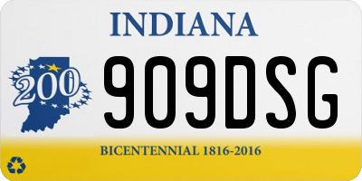 IN license plate 909DSG