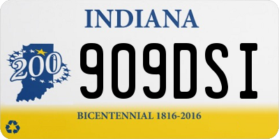 IN license plate 909DSI