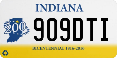 IN license plate 909DTI