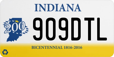 IN license plate 909DTL