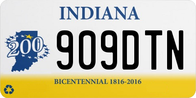 IN license plate 909DTN