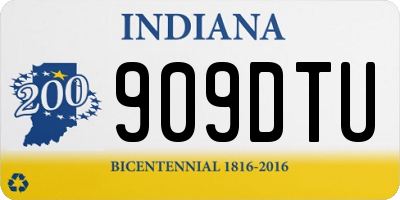 IN license plate 909DTU