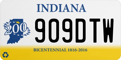 IN license plate 909DTW