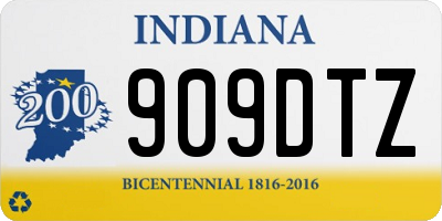 IN license plate 909DTZ