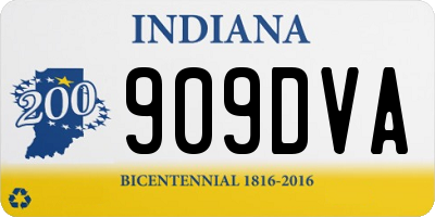 IN license plate 909DVA