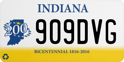 IN license plate 909DVG