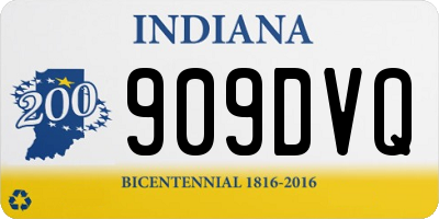 IN license plate 909DVQ