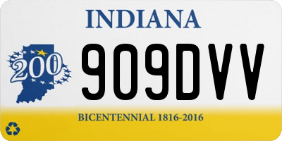 IN license plate 909DVV