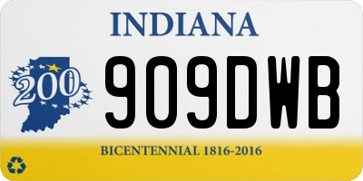IN license plate 909DWB