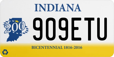 IN license plate 909ETU