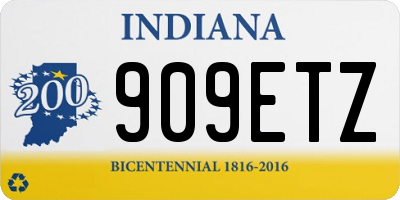 IN license plate 909ETZ