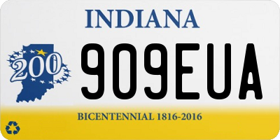 IN license plate 909EUA