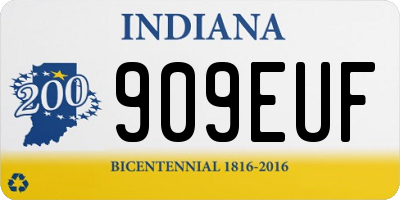 IN license plate 909EUF