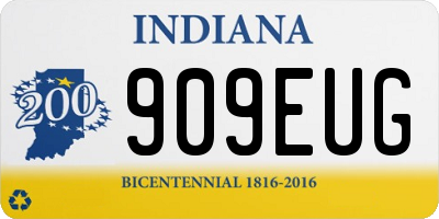 IN license plate 909EUG