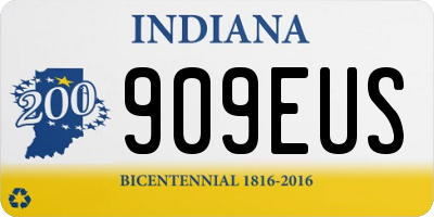 IN license plate 909EUS