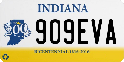IN license plate 909EVA