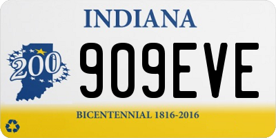 IN license plate 909EVE
