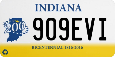 IN license plate 909EVI