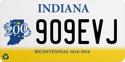 IN license plate 909EVJ