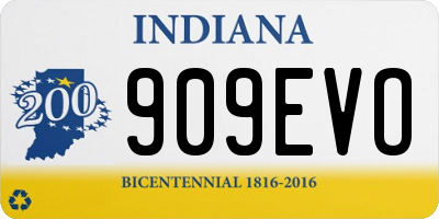 IN license plate 909EVO