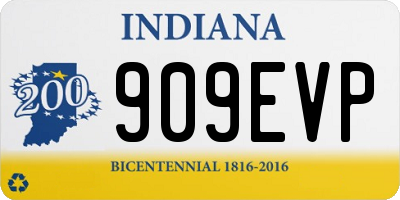 IN license plate 909EVP