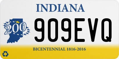 IN license plate 909EVQ