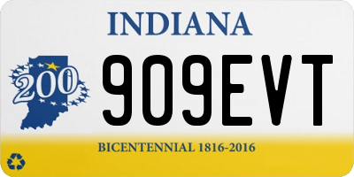 IN license plate 909EVT