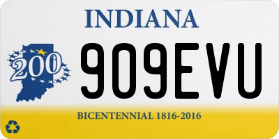 IN license plate 909EVU