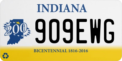 IN license plate 909EWG