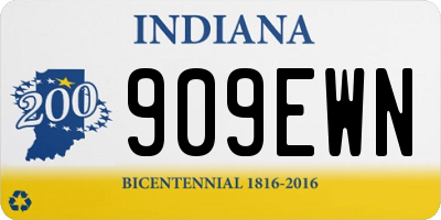 IN license plate 909EWN