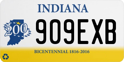 IN license plate 909EXB