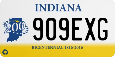 IN license plate 909EXG