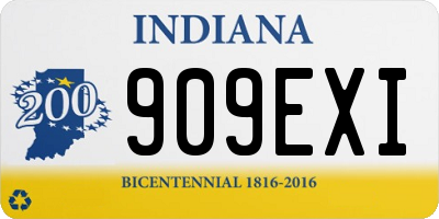IN license plate 909EXI