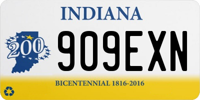 IN license plate 909EXN