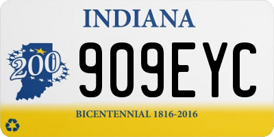 IN license plate 909EYC